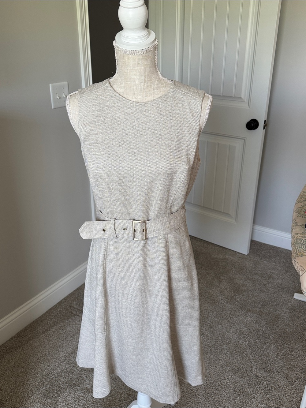 White House Black Market Sleeveless Fit and Flare Dress